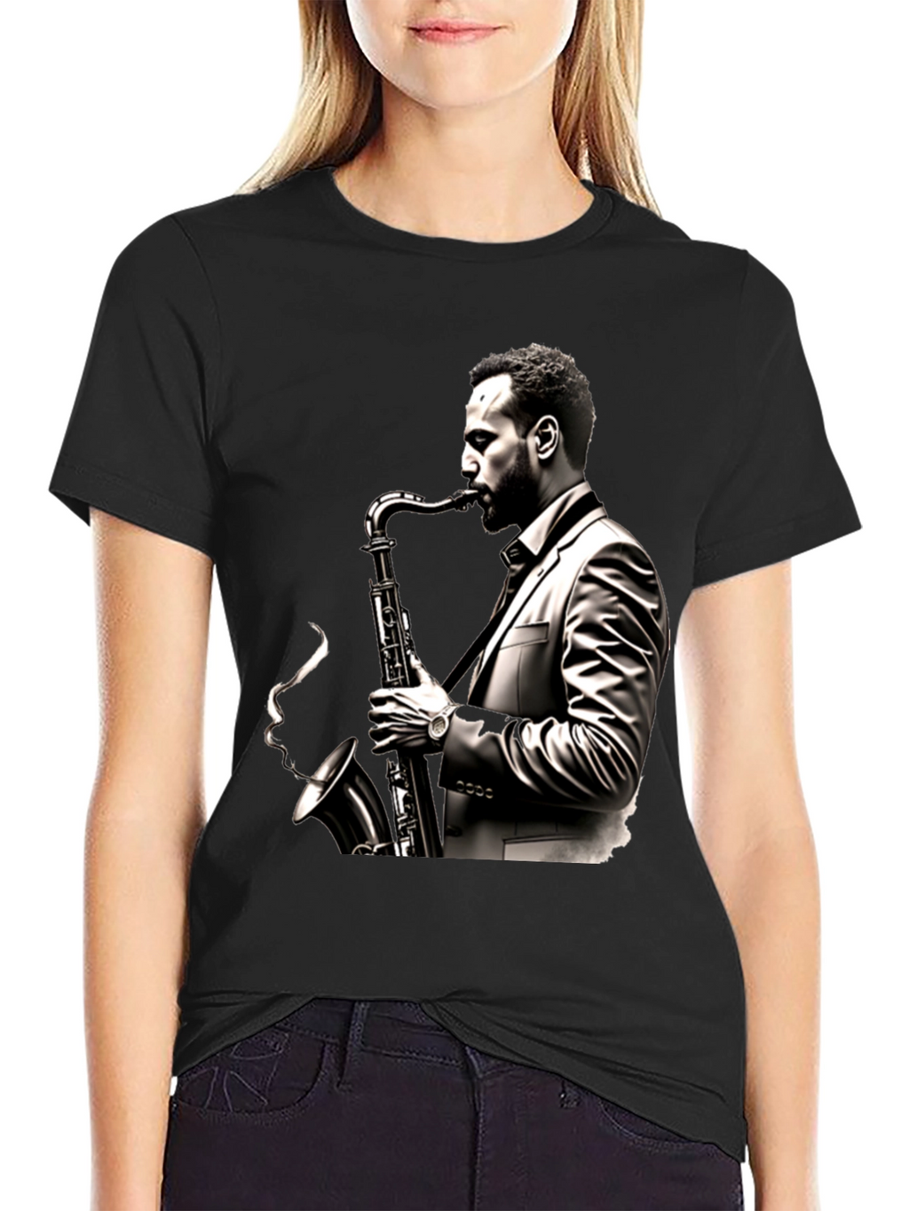 Saxophone Musician Graphic T-Shirt