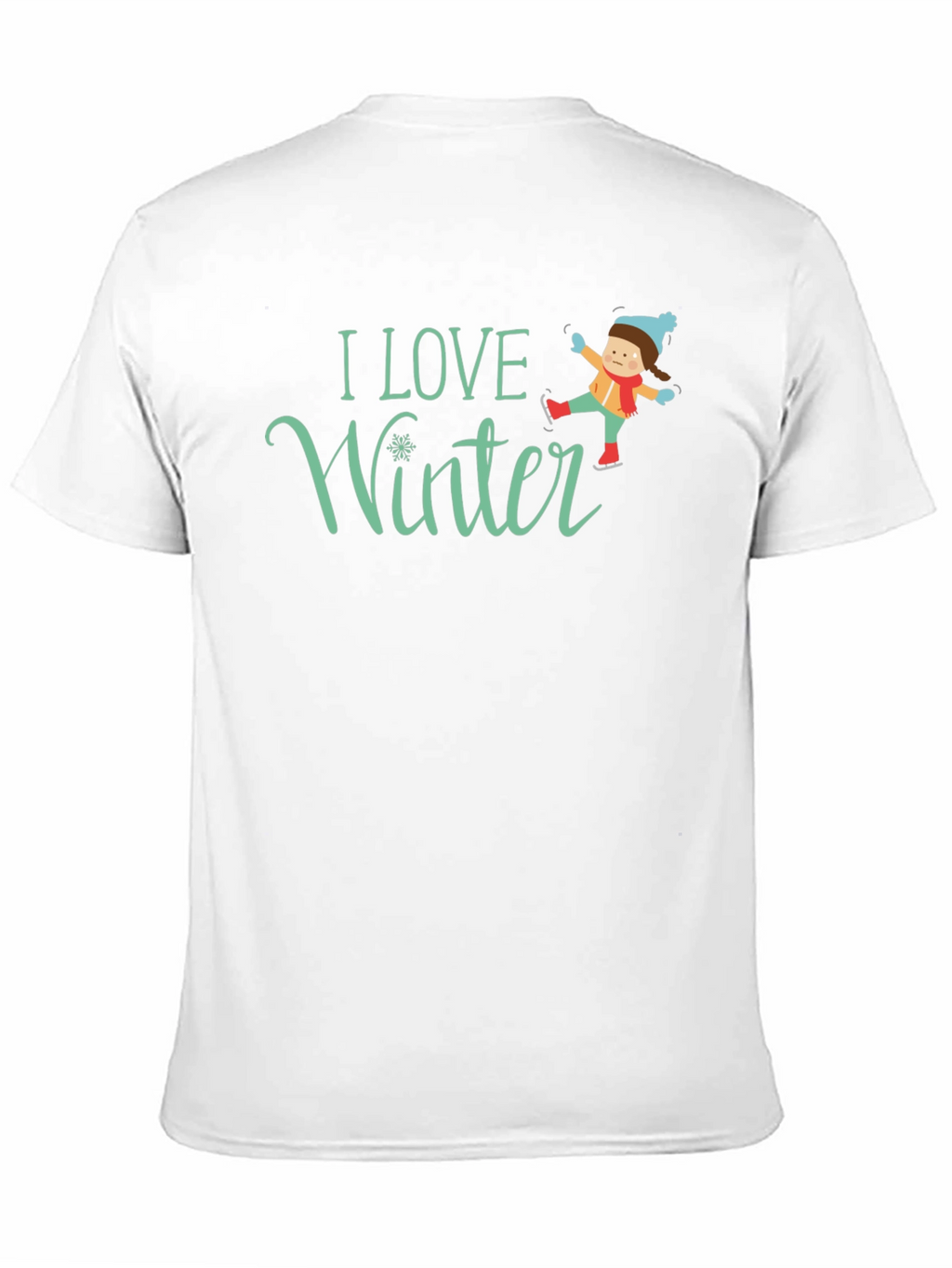 I Love Winter T-Shirt - Black Graphic Tee