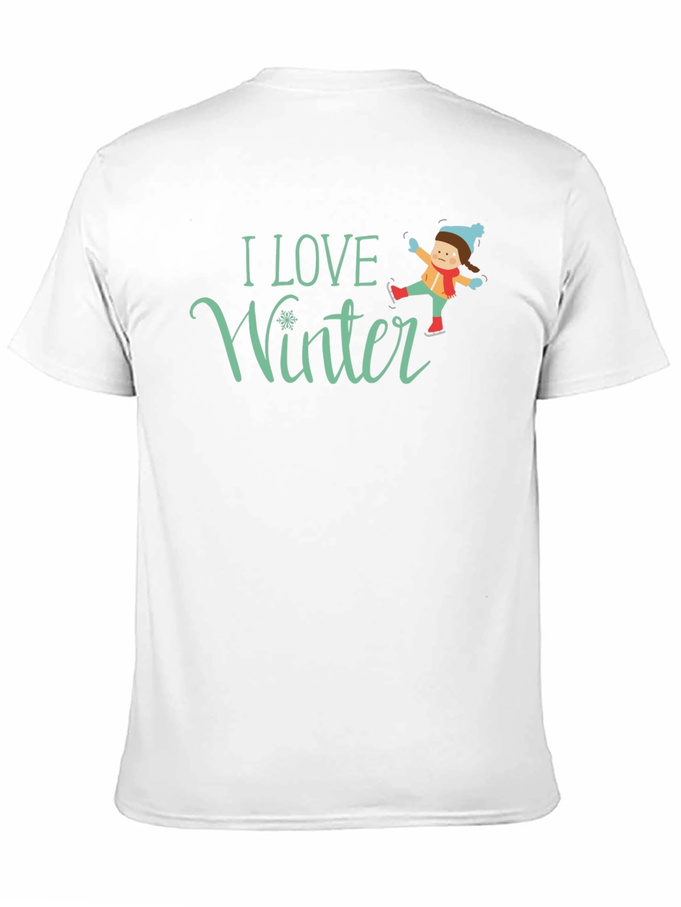 I Love Winter T-Shirt - Black Graphic Tee