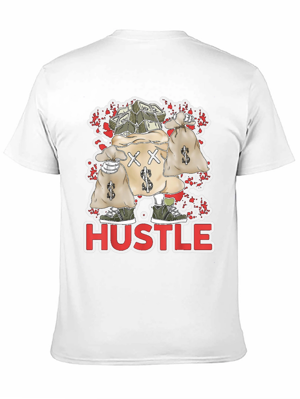 Hustle Money Bags Graphic T-Shirt