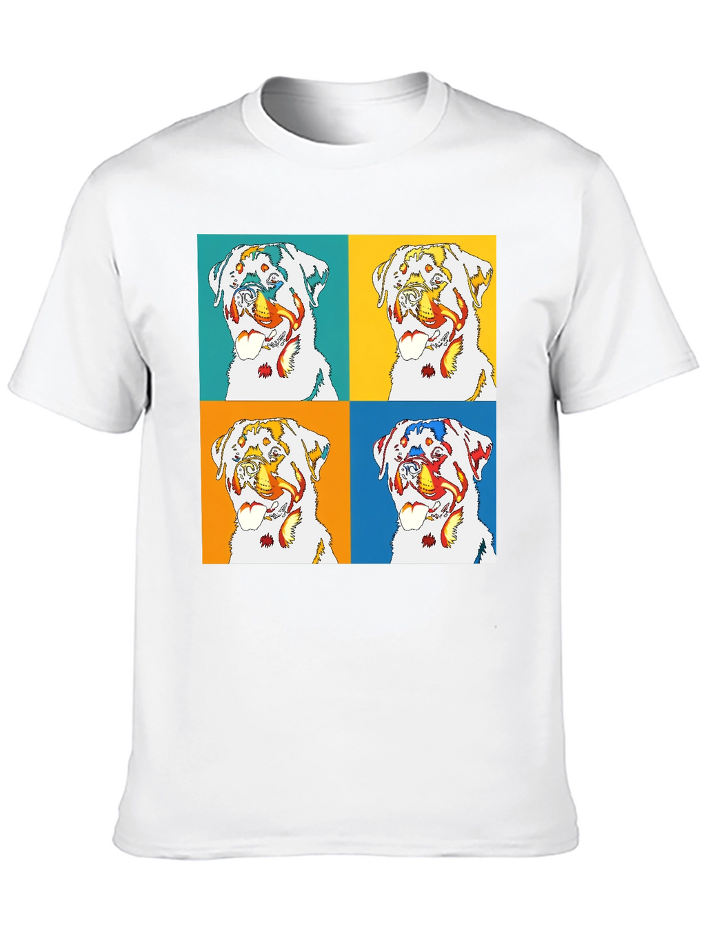 Rottweiler Pop Art T-Shirt - Bold Graphic Tee