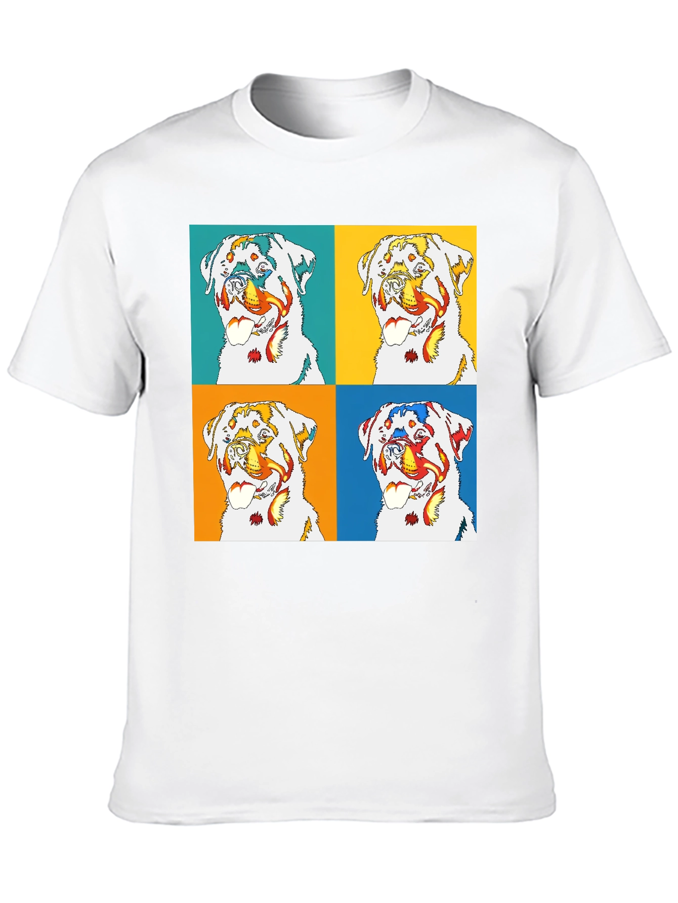 Rottweiler Pop Art T-Shirt - Bold Graphic Tee