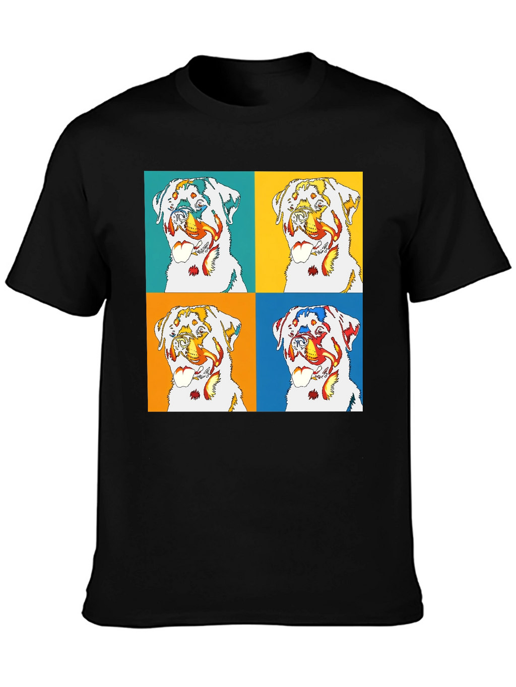 Rottweiler Pop Art T-Shirt - Bold Graphic Tee