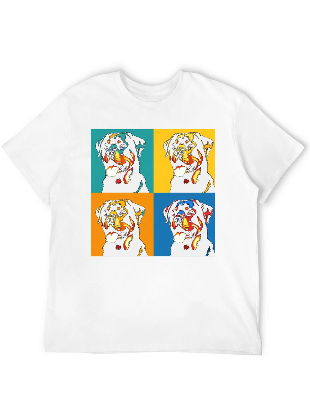 Rottweiler Pop Art T-Shirt - Bold Graphic Tee