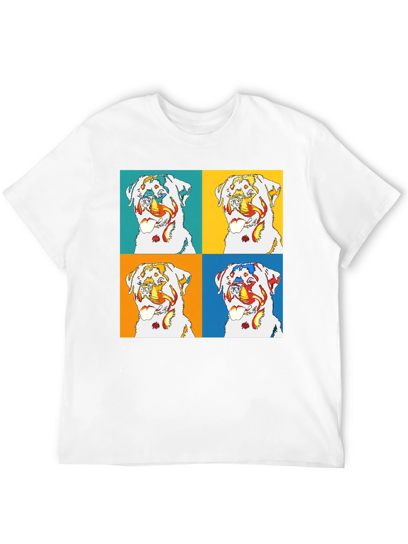 Rottweiler Pop Art T-Shirt - Bold Graphic Tee