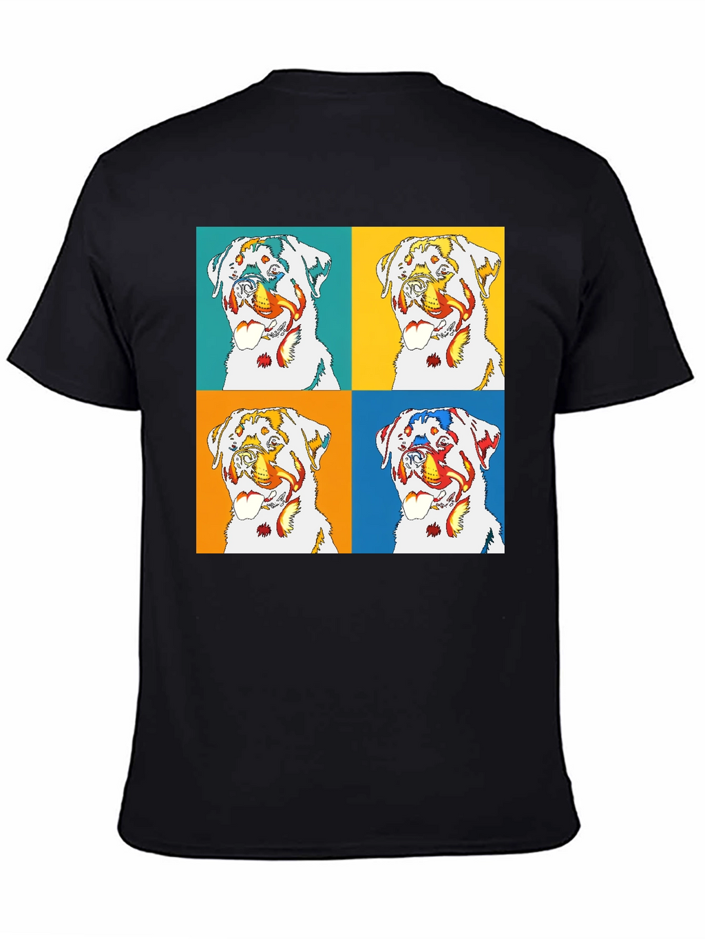 Rottweiler Pop Art T-Shirt - Bold Graphic Tee