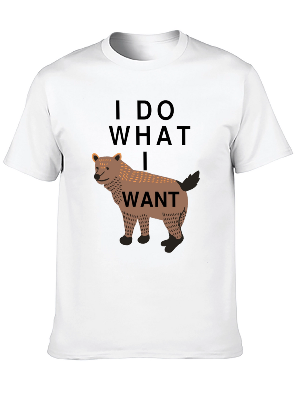 I Do What I Want Wolf Graphic Tee