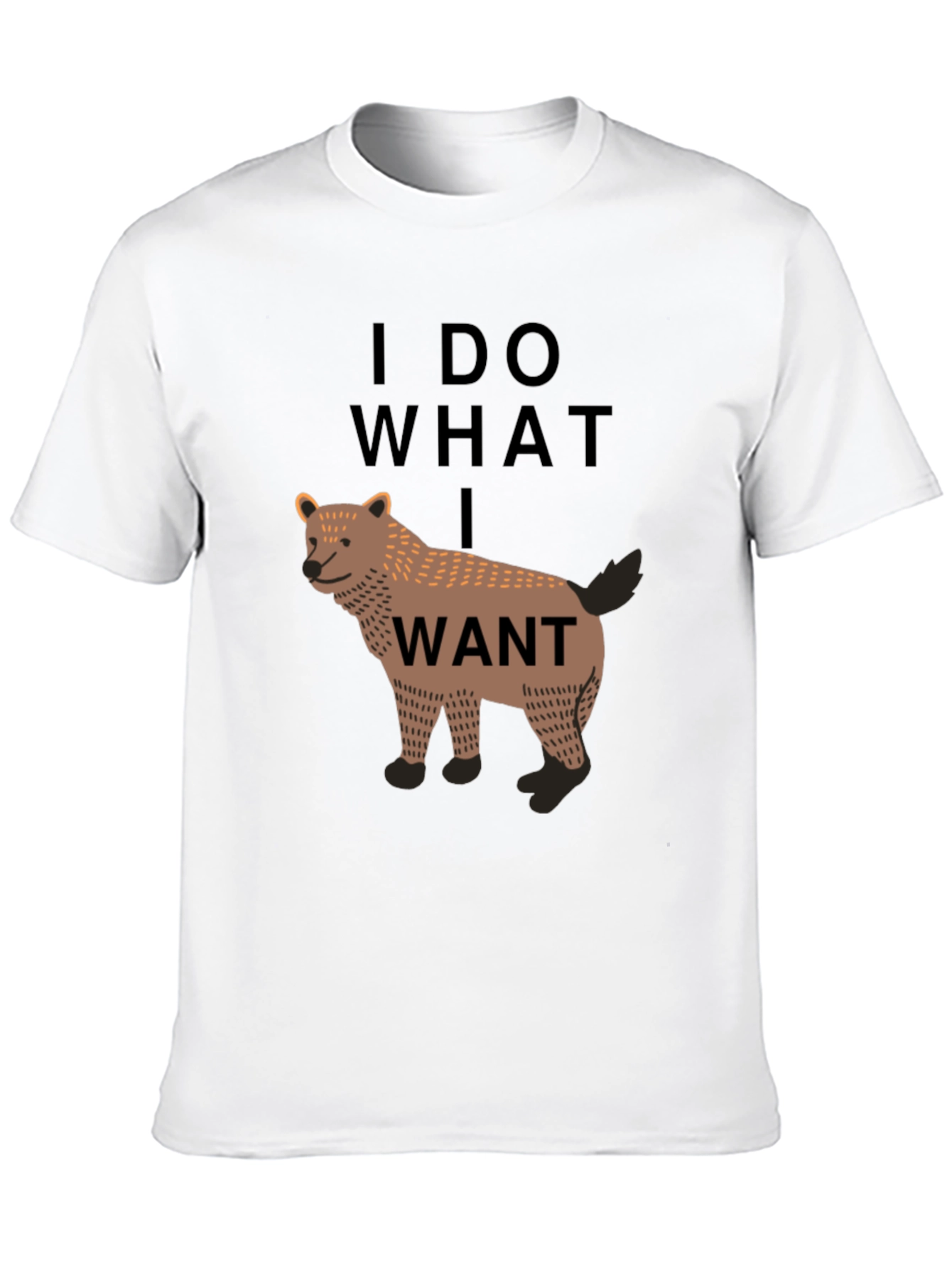 I Do What I Want Wolf Graphic Tee