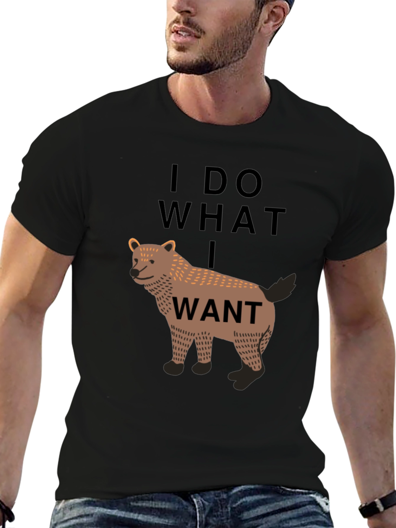 I Do What I Want Wolf Graphic Tee