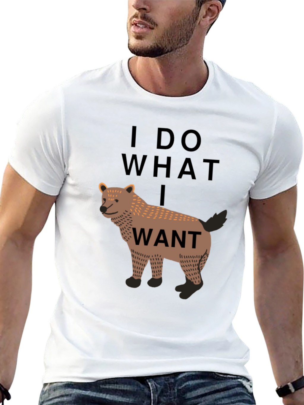 I Do What I Want Wolf Graphic Tee