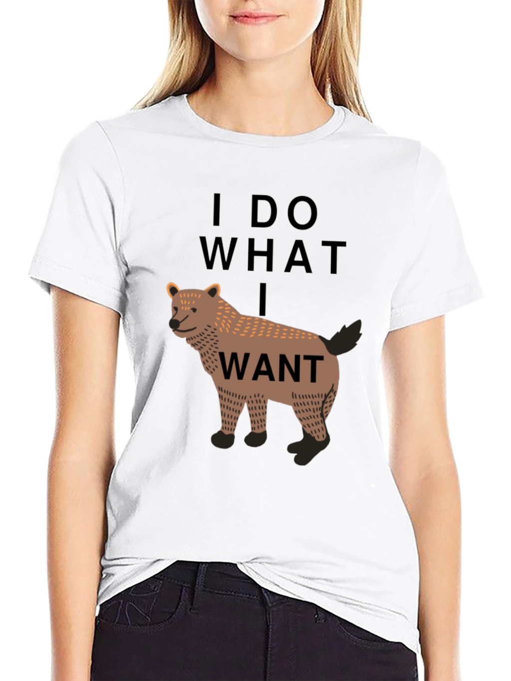 I Do What I Want Wolf Graphic Tee