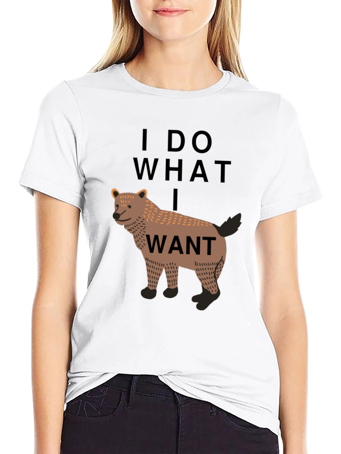 I Do What I Want Wolf Graphic Tee