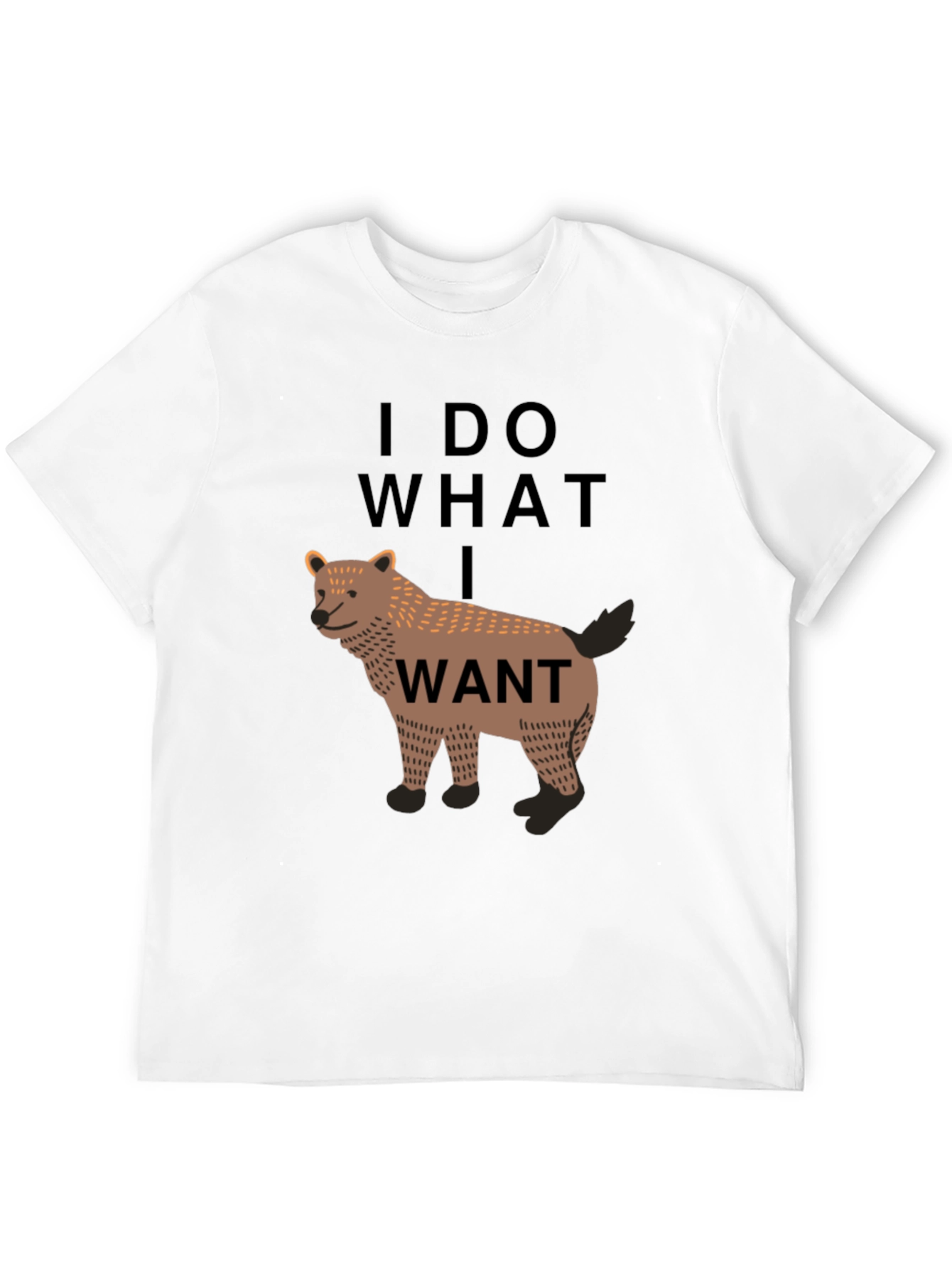 I Do What I Want Wolf Graphic Tee