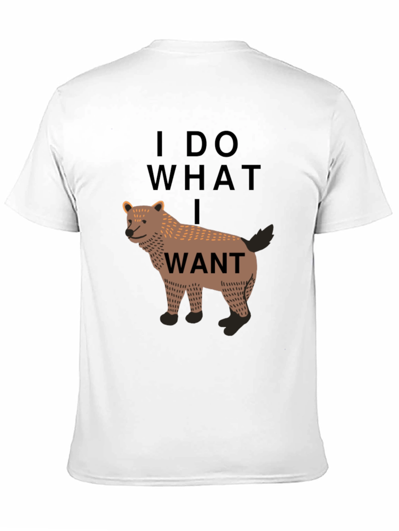 I Do What I Want Wolf Graphic Tee