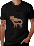 I Do What I Want Wolf Graphic Tee