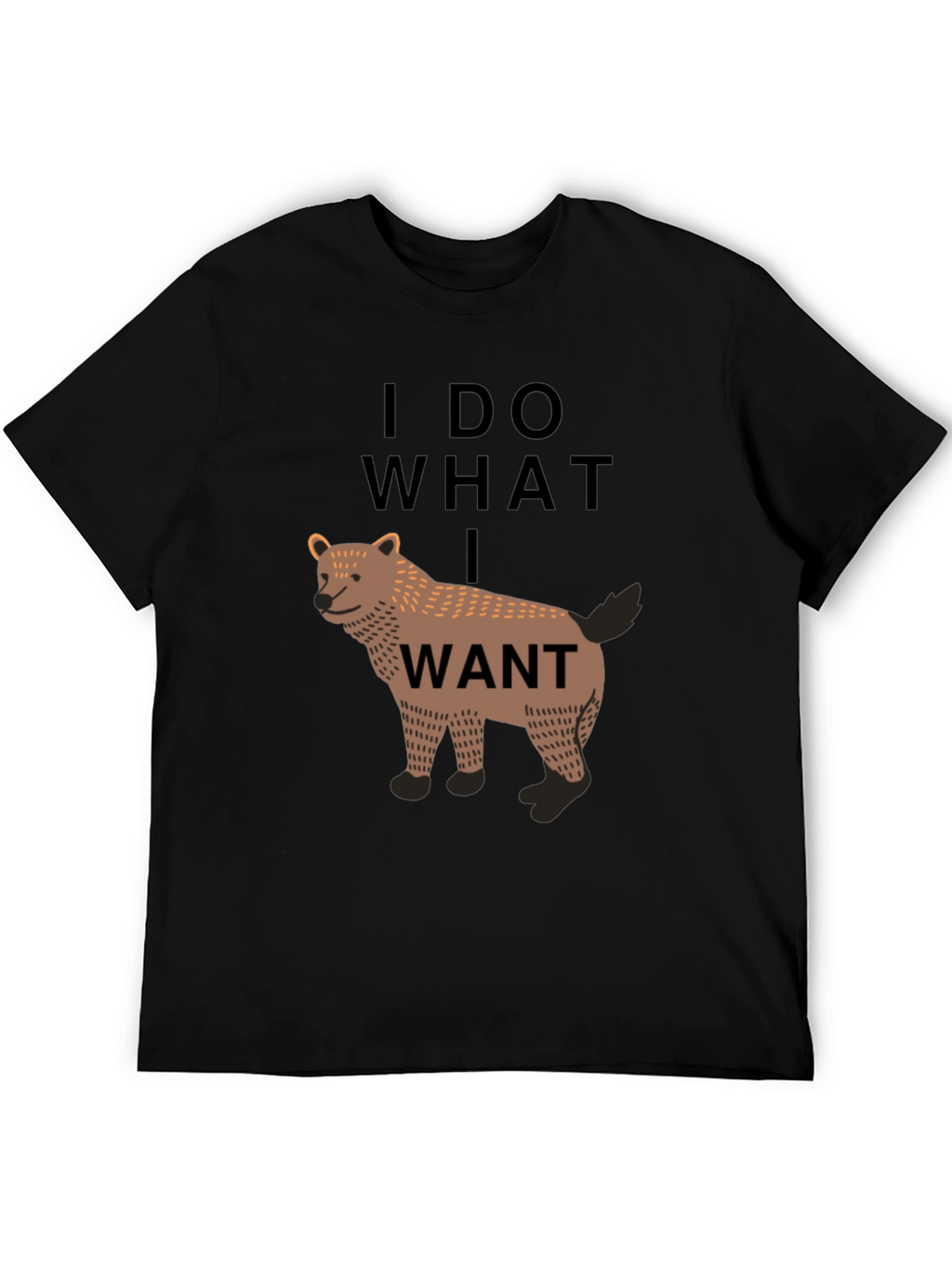 I Do What I Want Wolf Graphic Tee