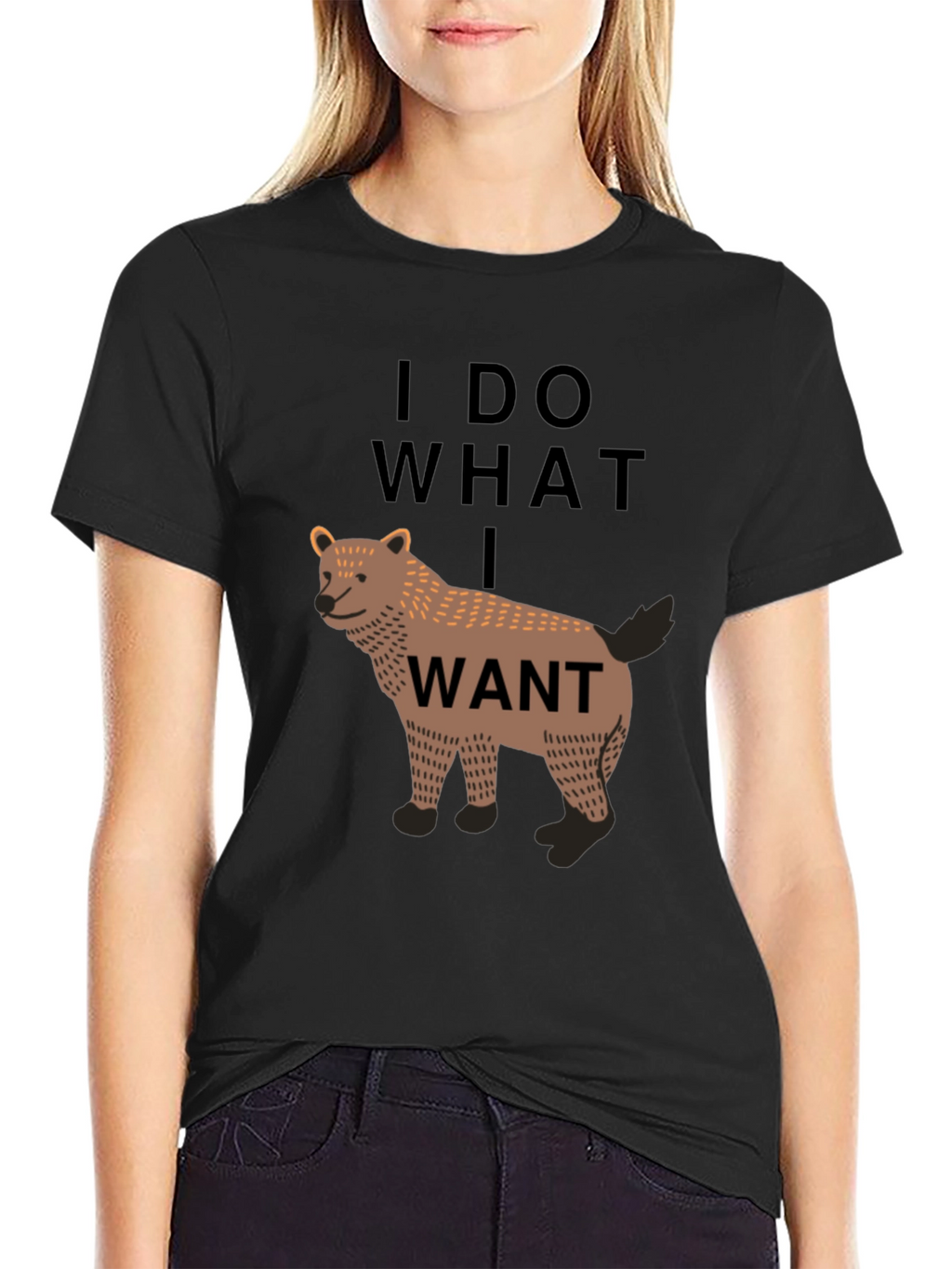 I Do What I Want Wolf Graphic Tee