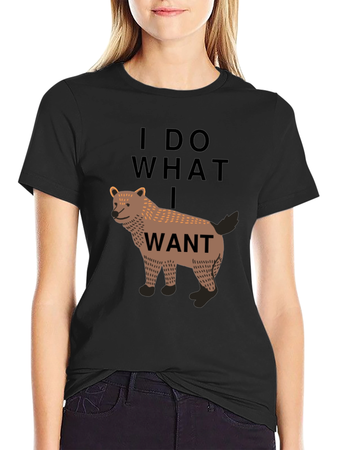 I Do What I Want Wolf Graphic Tee