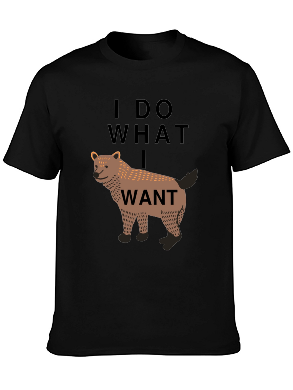 I Do What I Want Wolf Graphic Tee