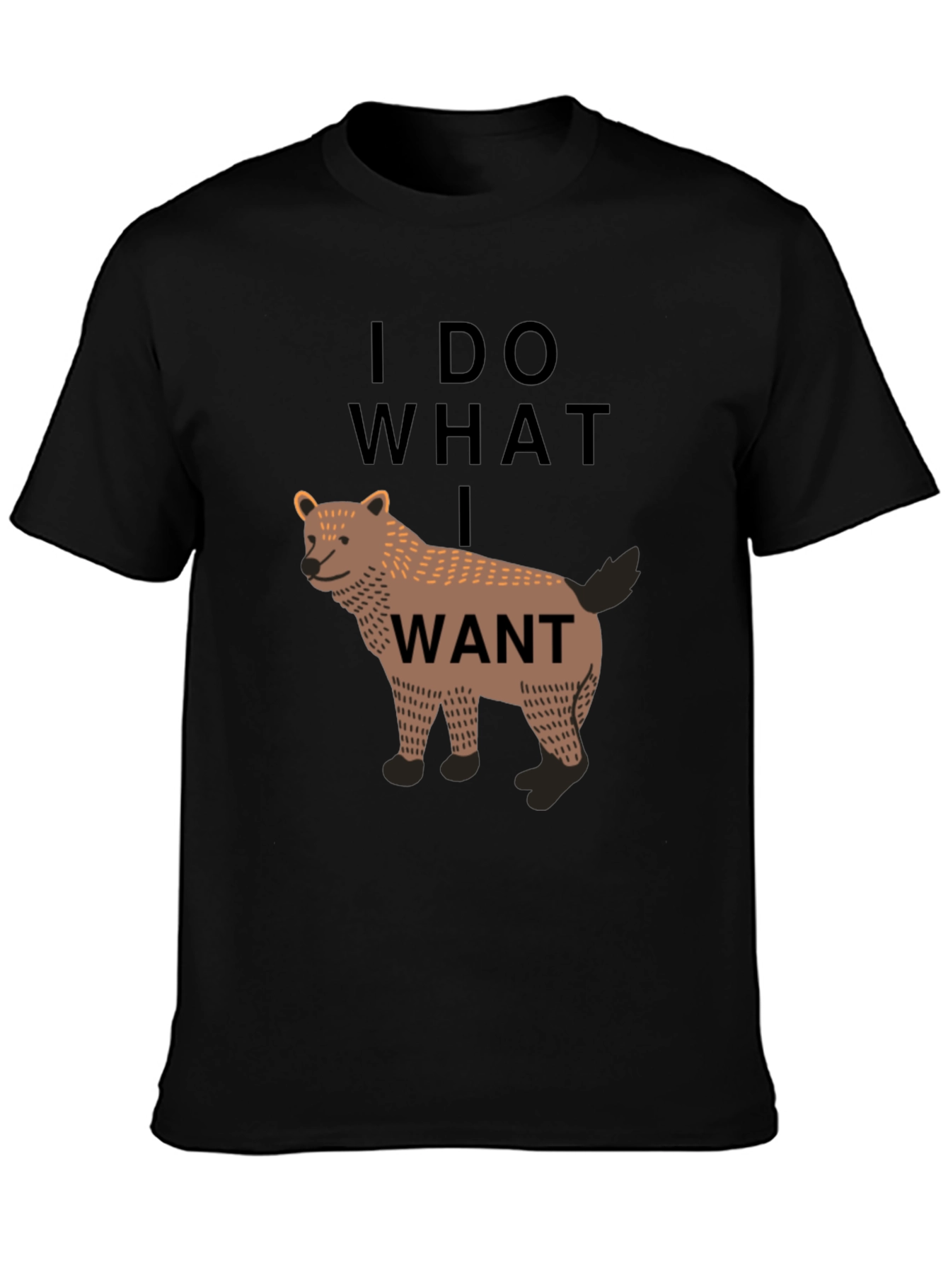 I Do What I Want Wolf Graphic Tee