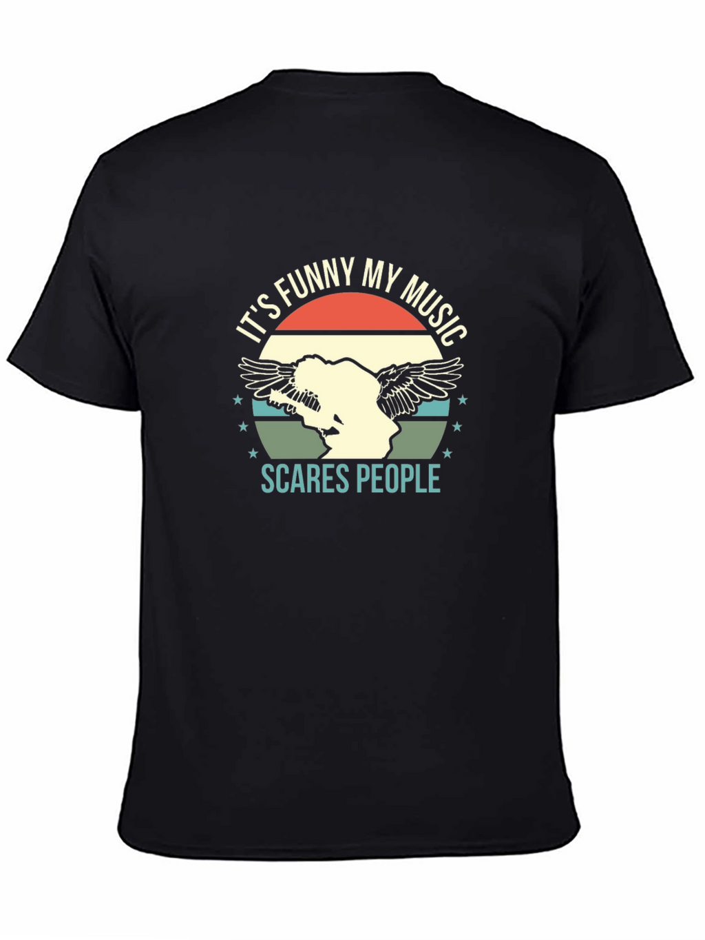 Funny Music Graphic Tee - Scare People T-Shirt