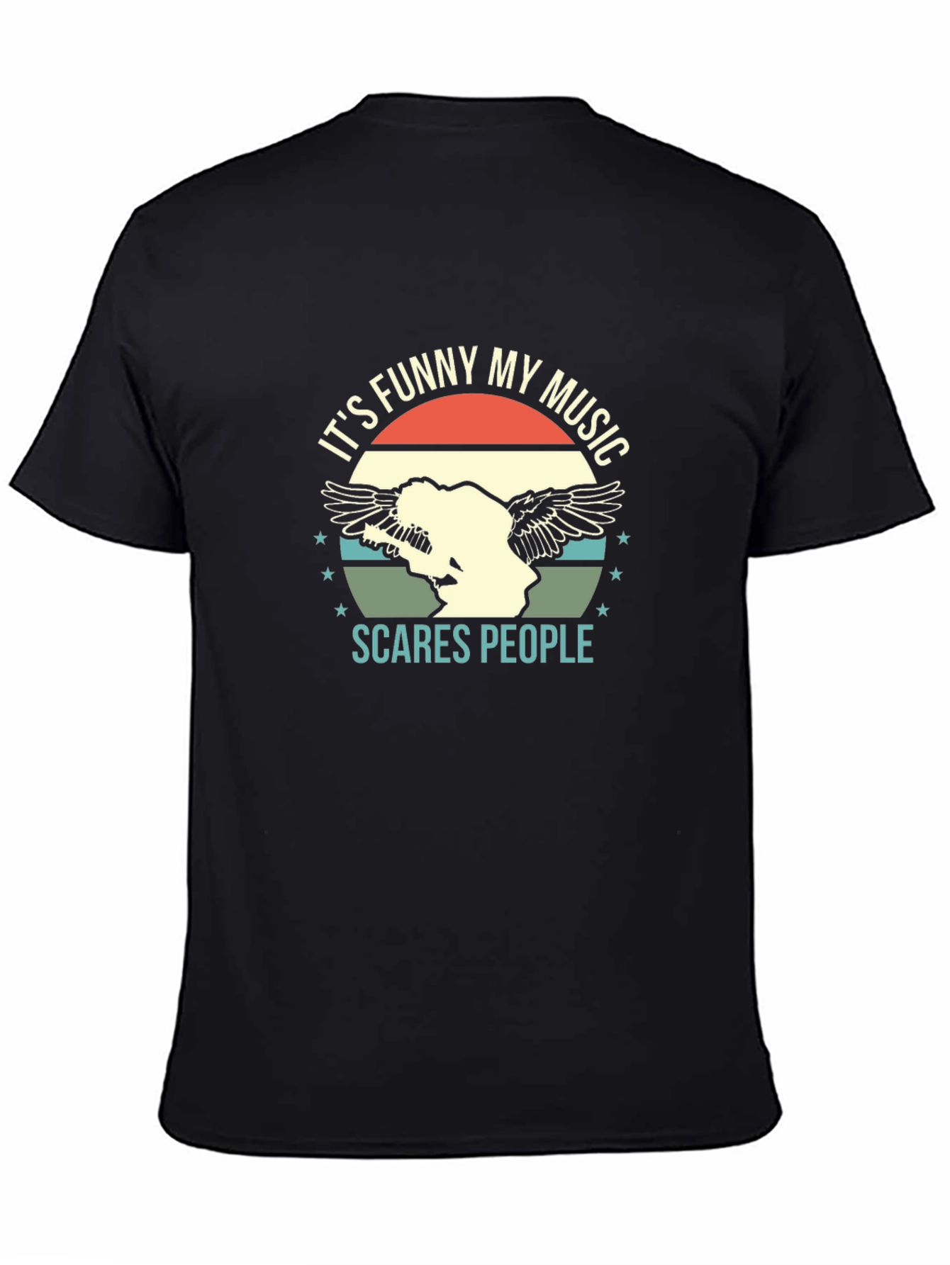 Funny Music Graphic Tee - Scare People T-Shirt