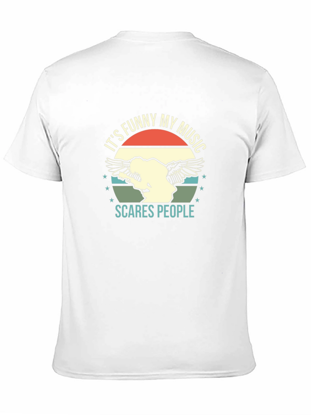 Funny Music Graphic Tee - Scare People T-Shirt