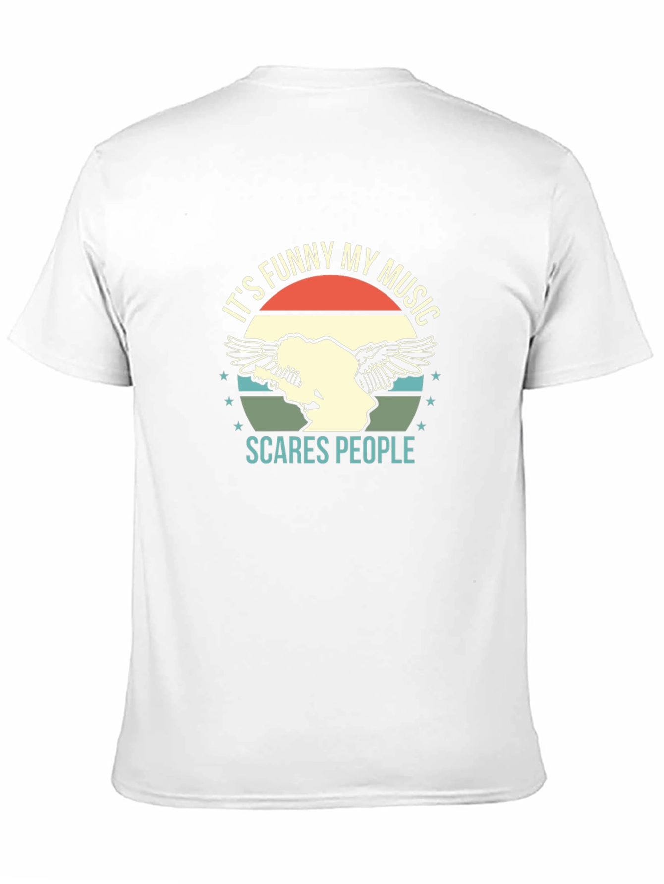 Funny Music Graphic Tee - Scare People T-Shirt