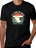 Funny Music Graphic Tee - Scare People T-Shirt