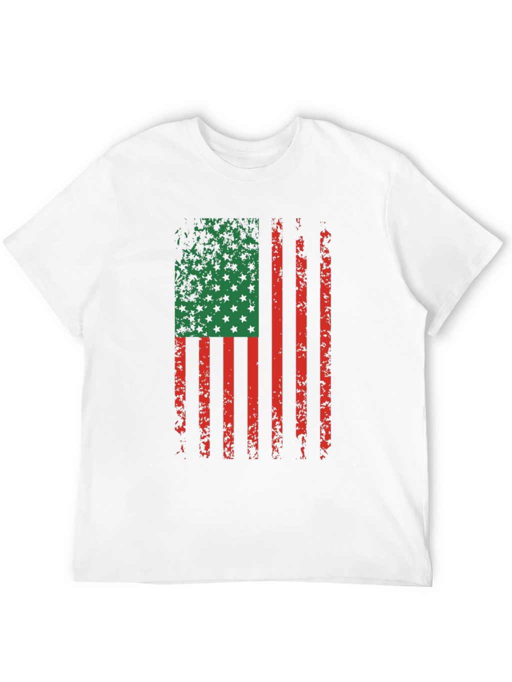 Distressed Pan-African Flag Graphic T-Shirt