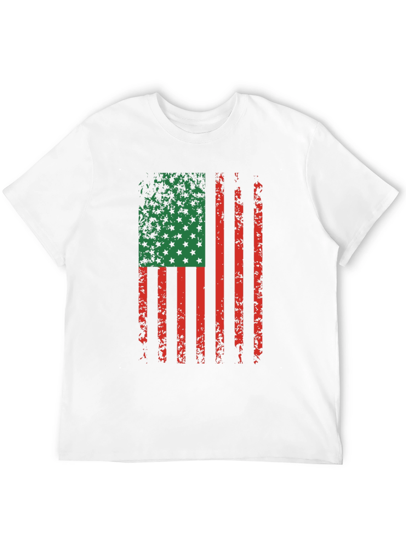 Distressed Pan-African Flag Graphic T-Shirt