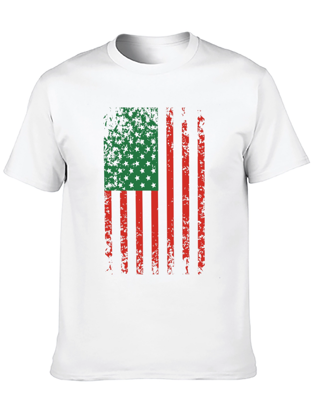 Distressed Pan-African Flag Graphic T-Shirt