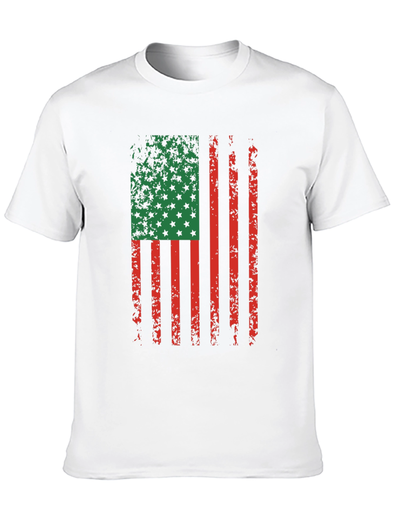 Distressed Pan-African Flag Graphic T-Shirt