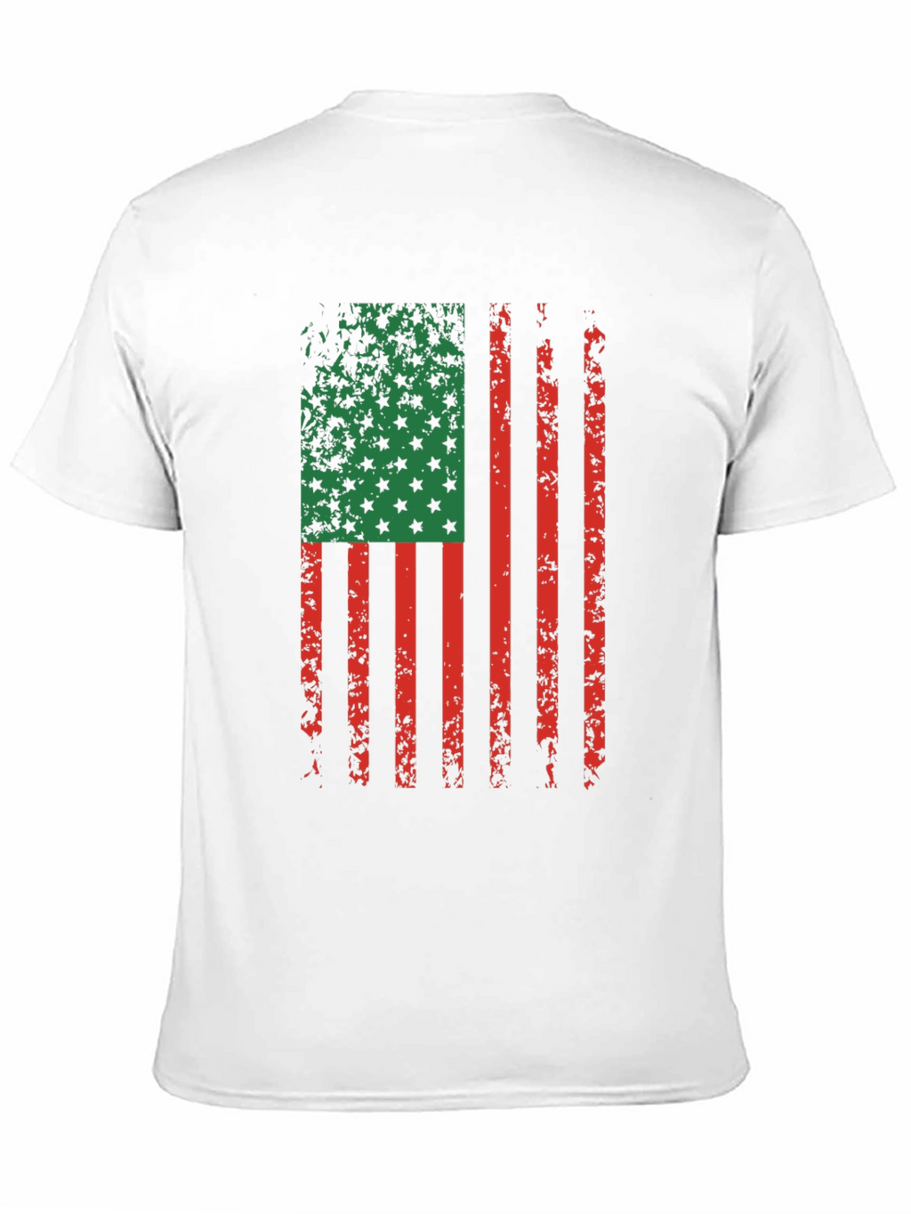 Distressed Pan-African Flag Graphic T-Shirt