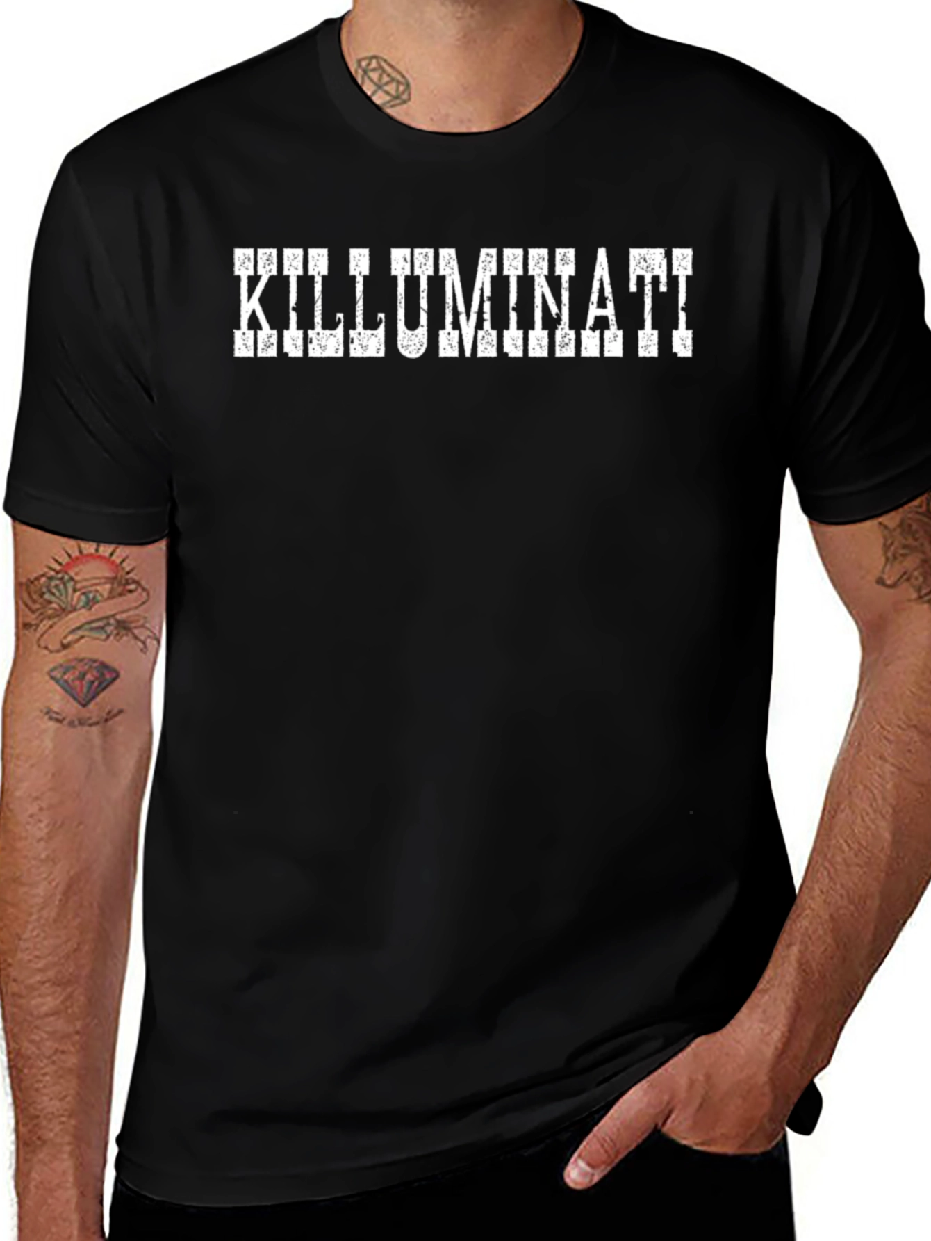KILLUMINATI T-Shirt - Black Bold Graphic