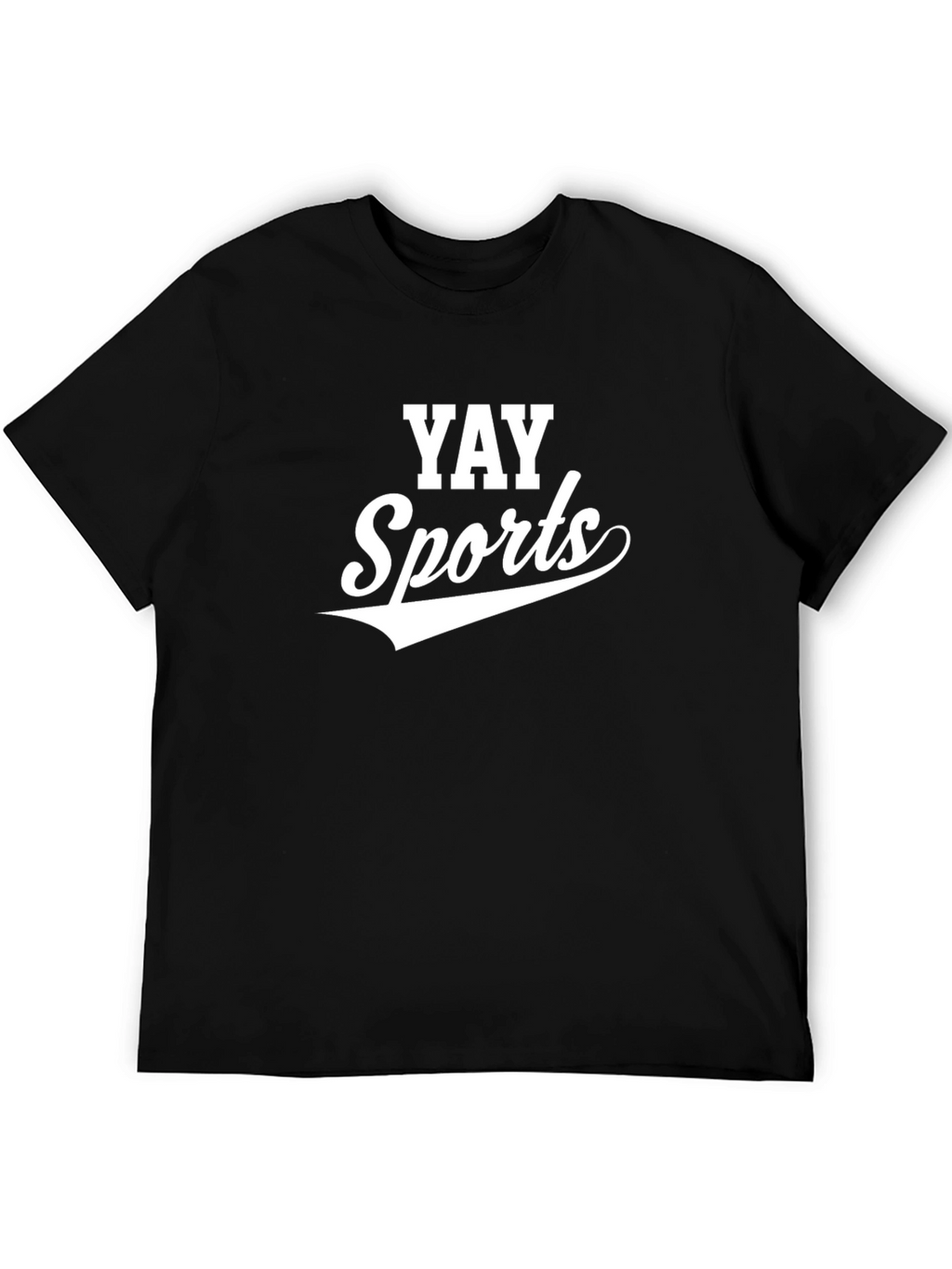 YAY Sports Graphic Tee - Black Cotton Blend