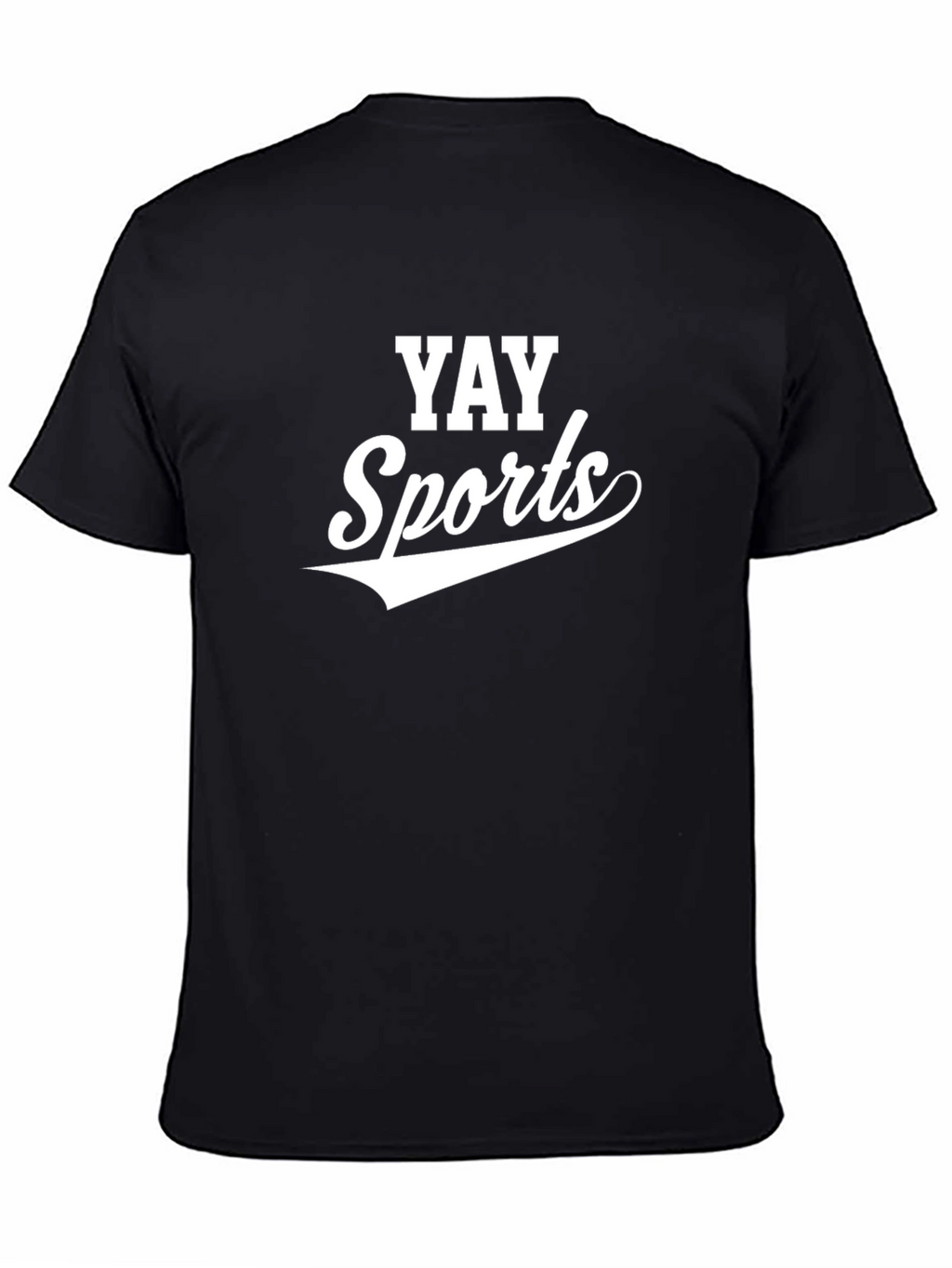 YAY Sports Graphic Tee - Black Cotton Blend