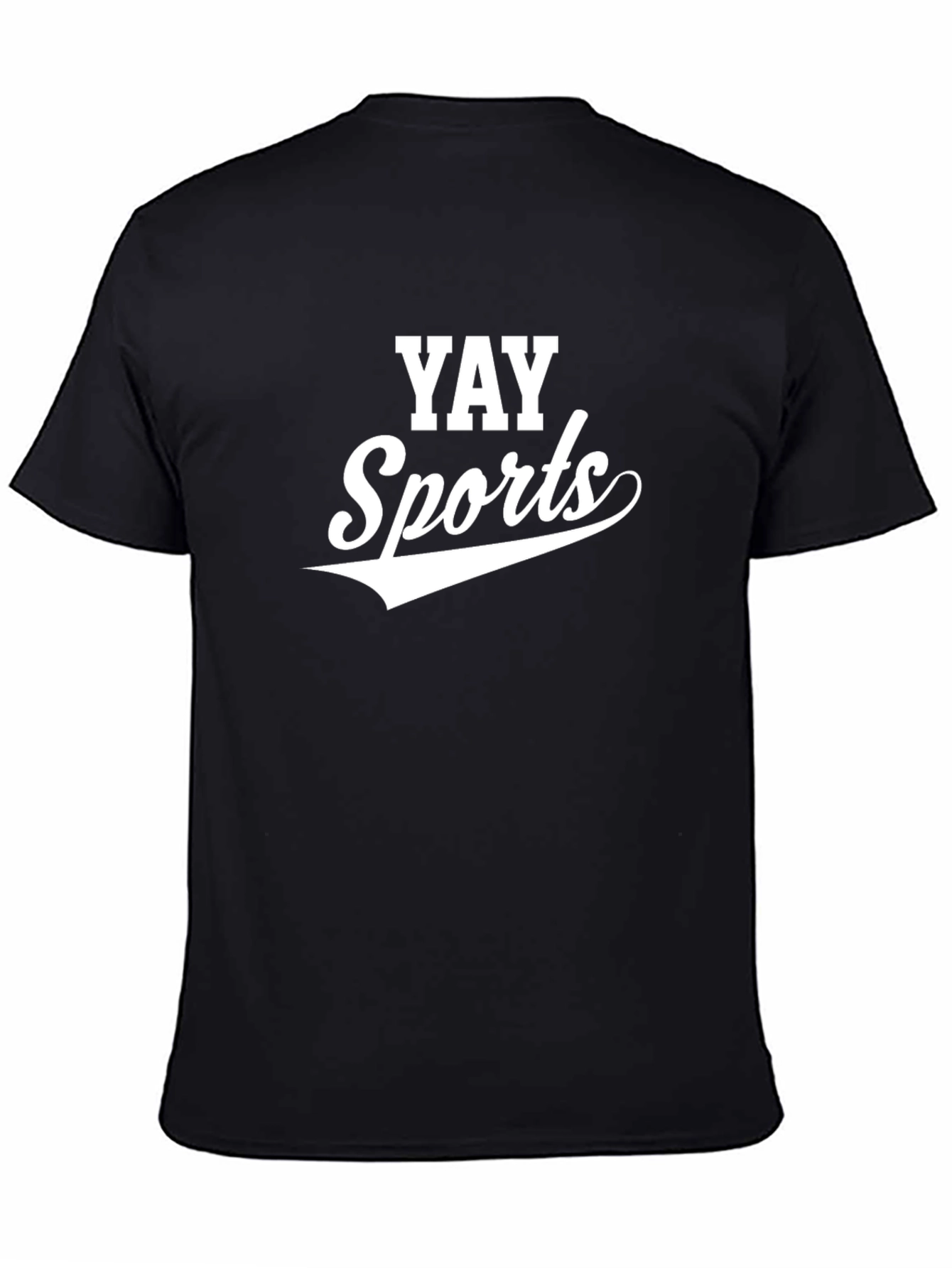 YAY Sports Graphic Tee - Black Cotton Blend