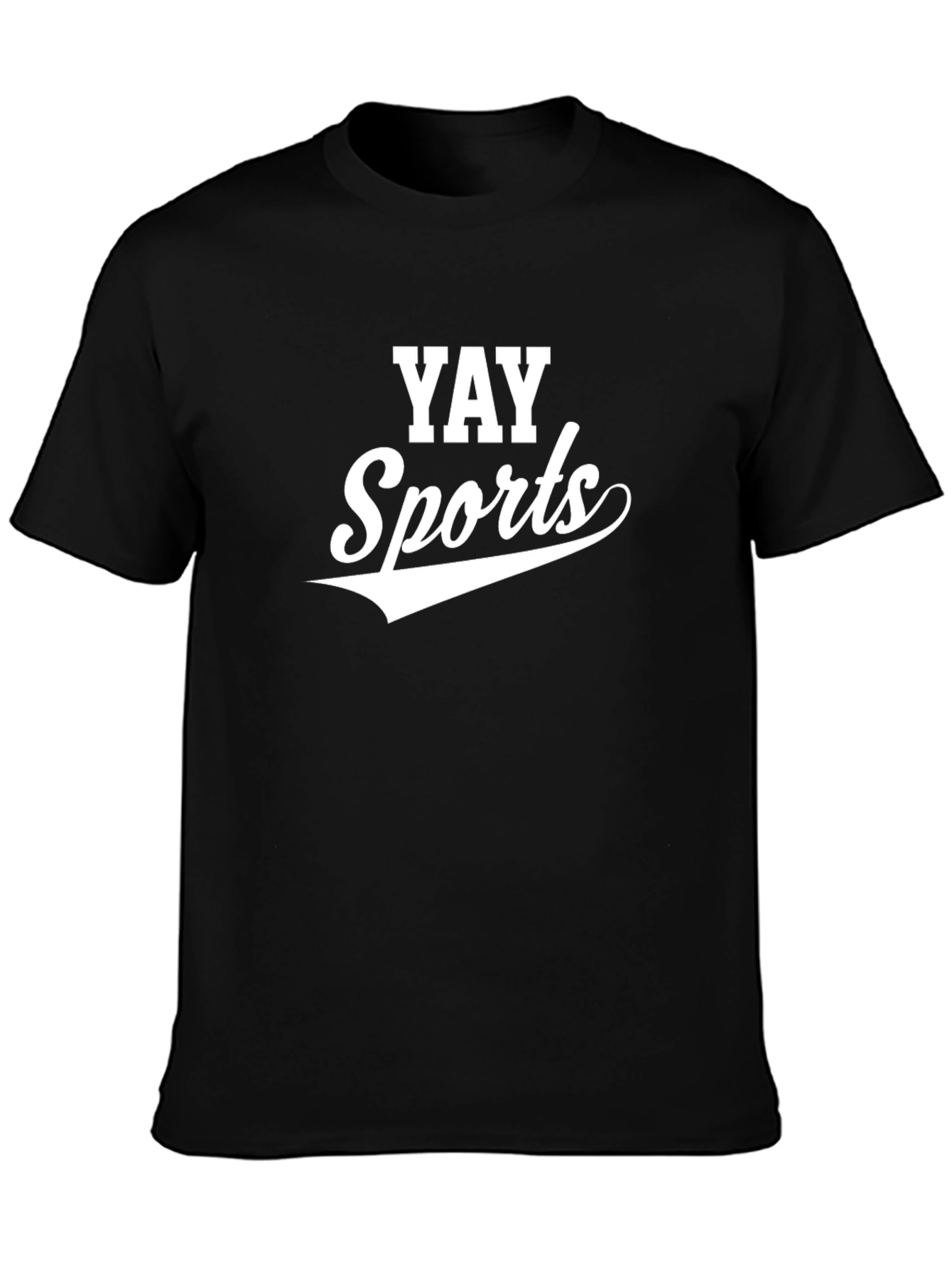 YAY Sports Graphic Tee - Black Cotton Blend