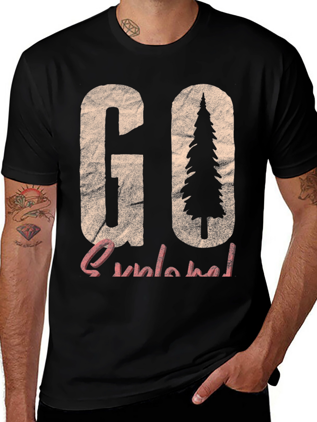 Go Outside Nature Graphic T-Shirt
