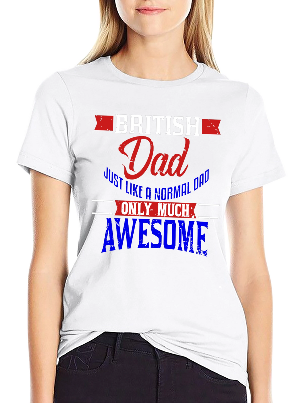 British Dad T-Shirt - Normal Dad But Awesome