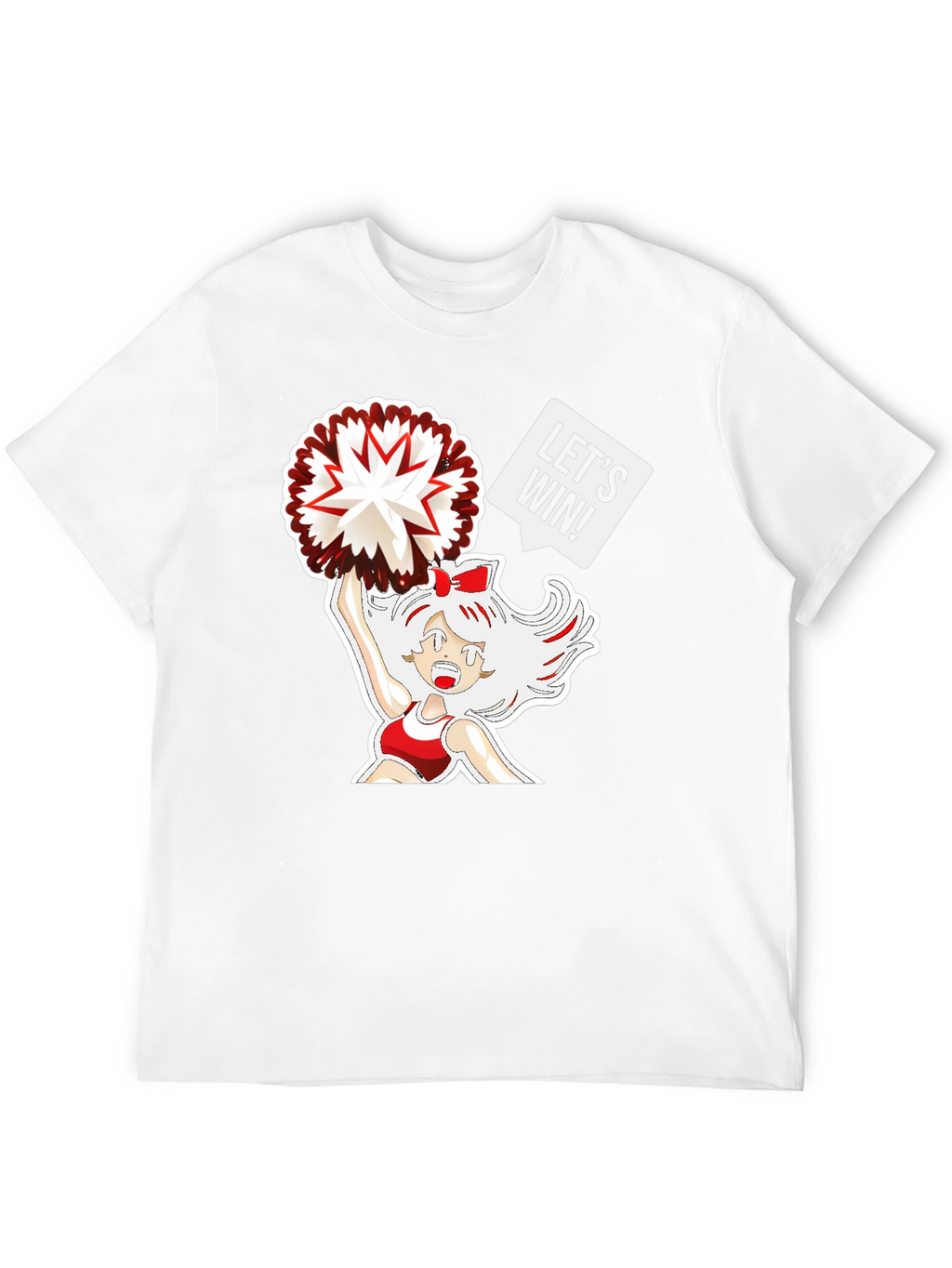 Cheerleader Graphic T-Shirt - Lets Win!