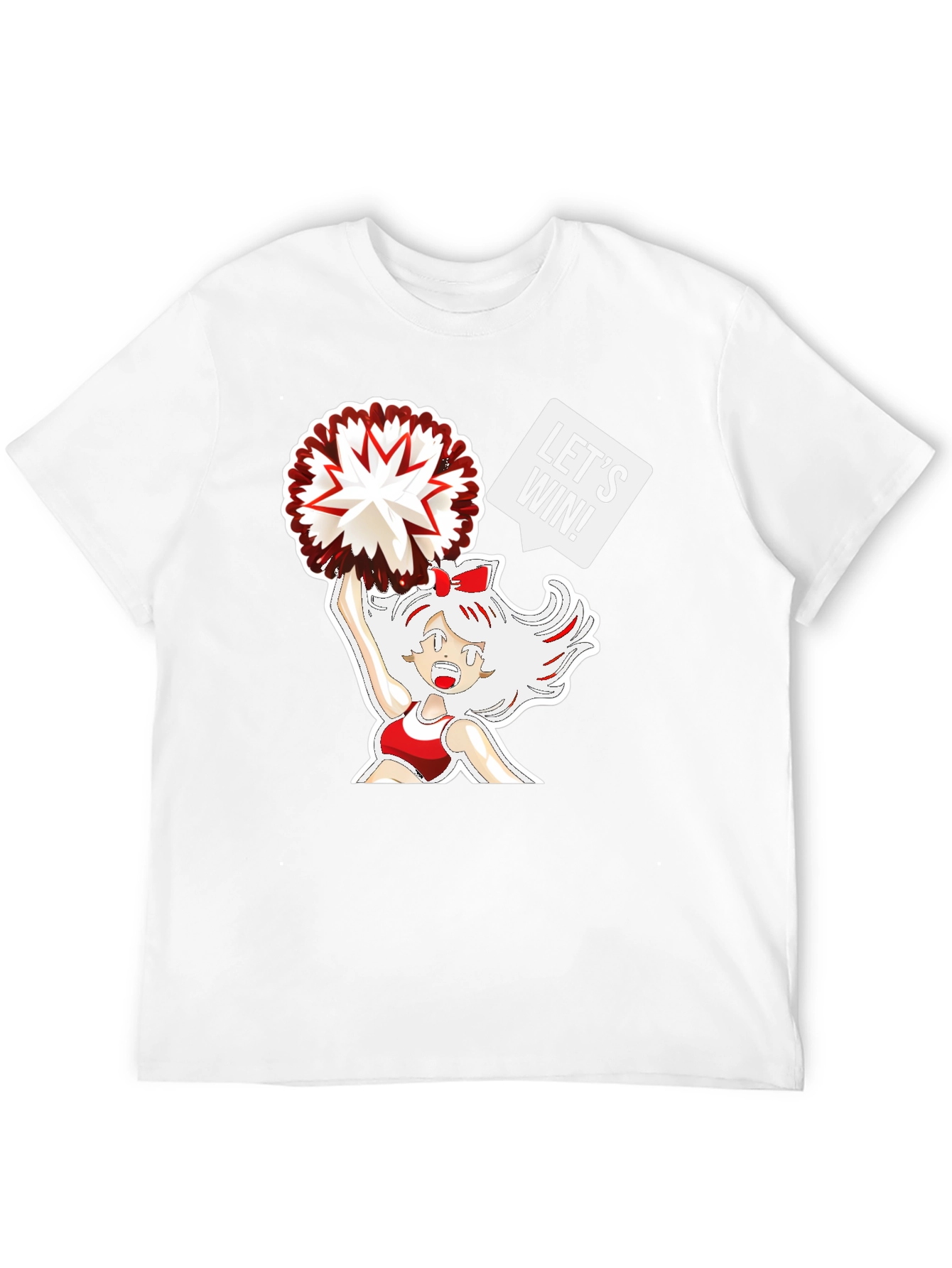 Cheerleader Graphic T-Shirt - Lets Win!