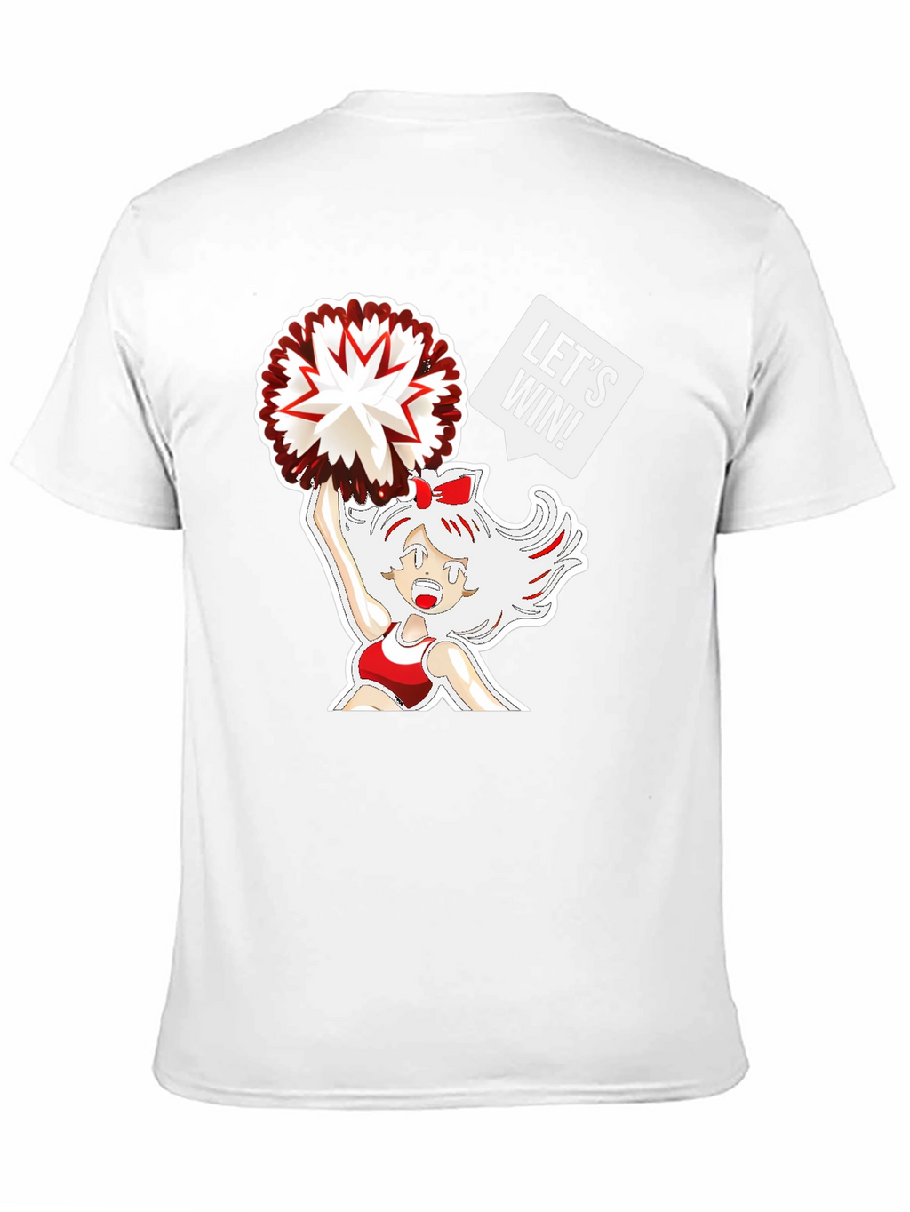 Cheerleader Graphic T-Shirt - Lets Win!