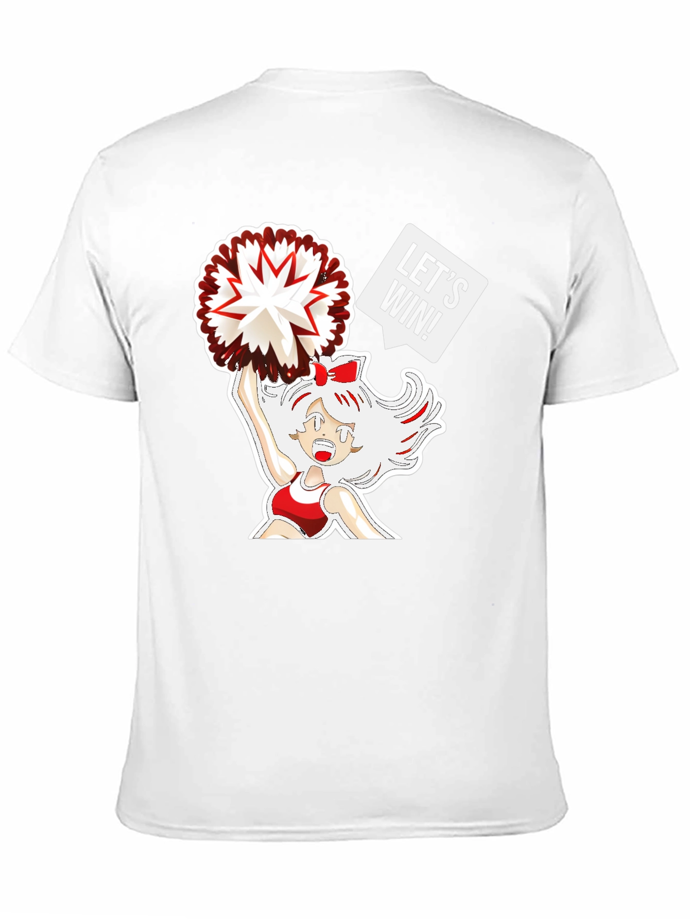 Cheerleader Graphic T-Shirt - Lets Win!
