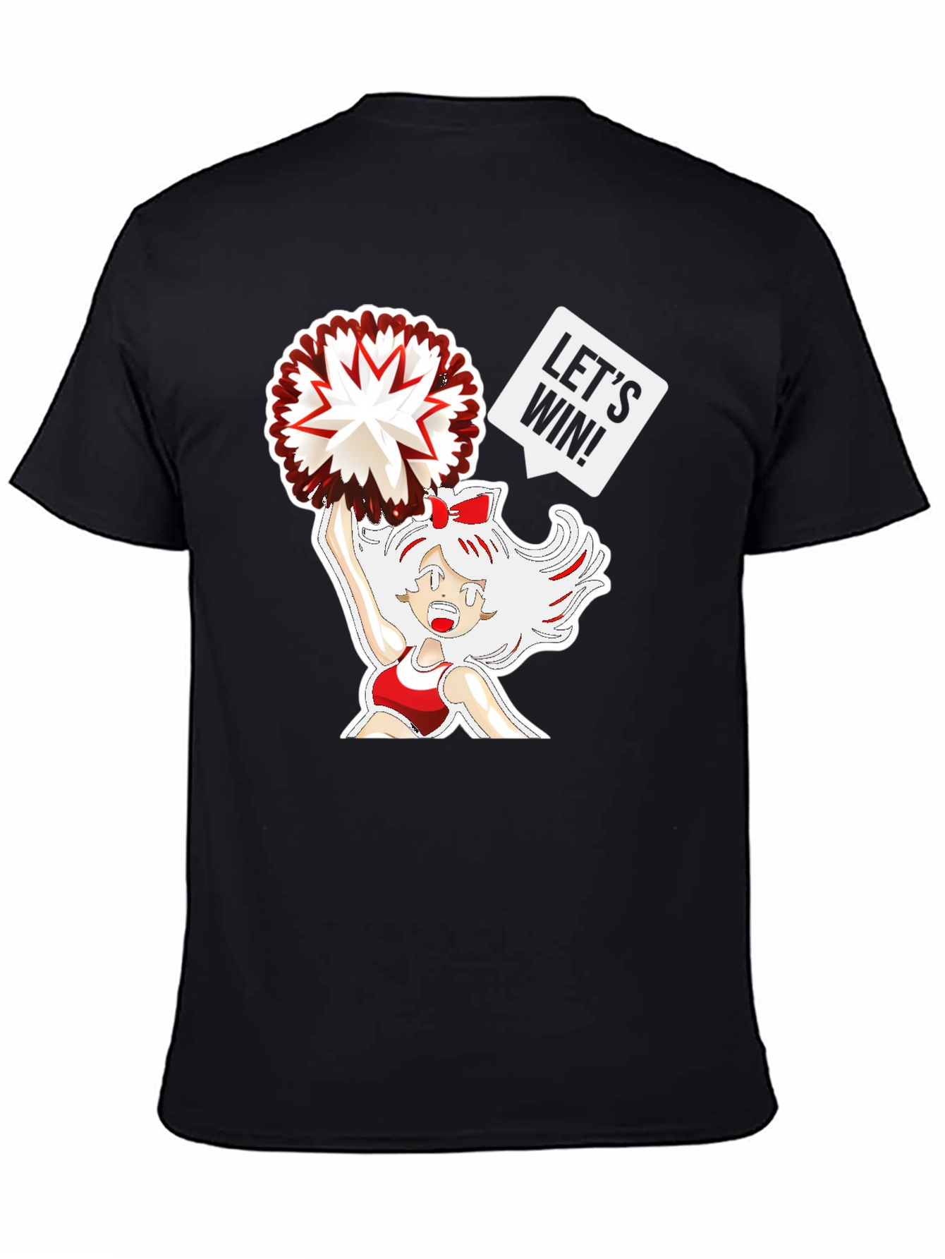 Cheerleader Graphic T-Shirt - Lets Win!