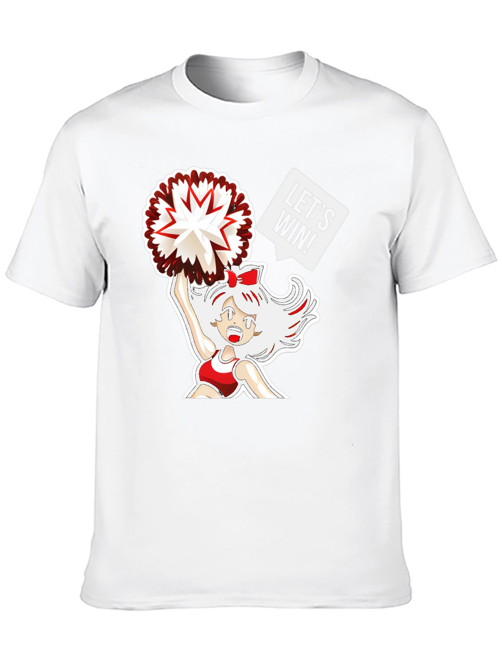 Cheerleader Graphic T-Shirt - Lets Win!