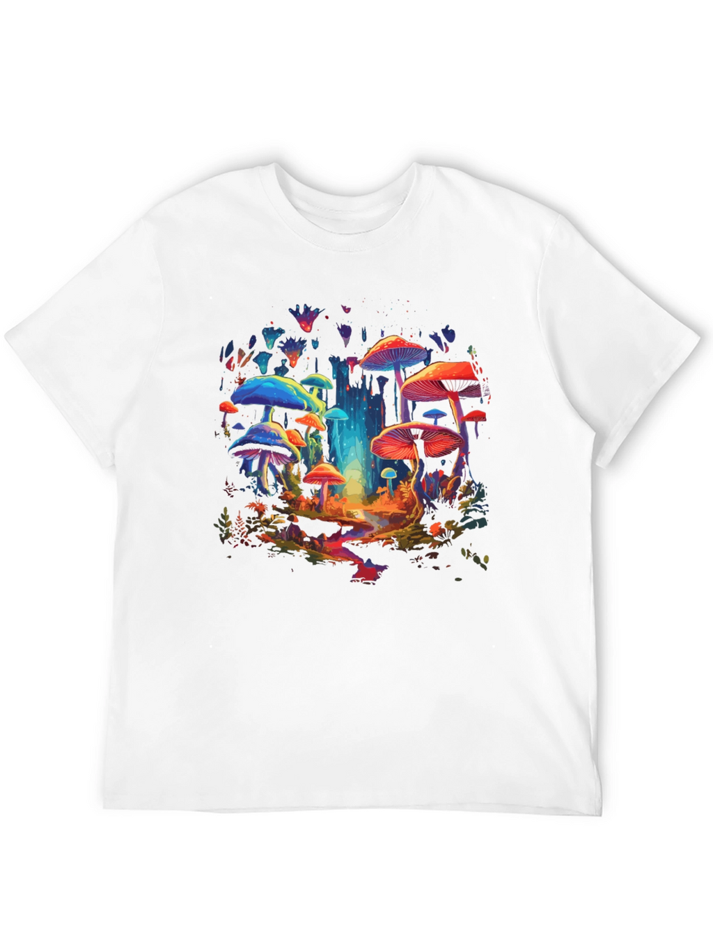Psychedelic Mushroom T-Shirt - Vibrant Graphic Tee
