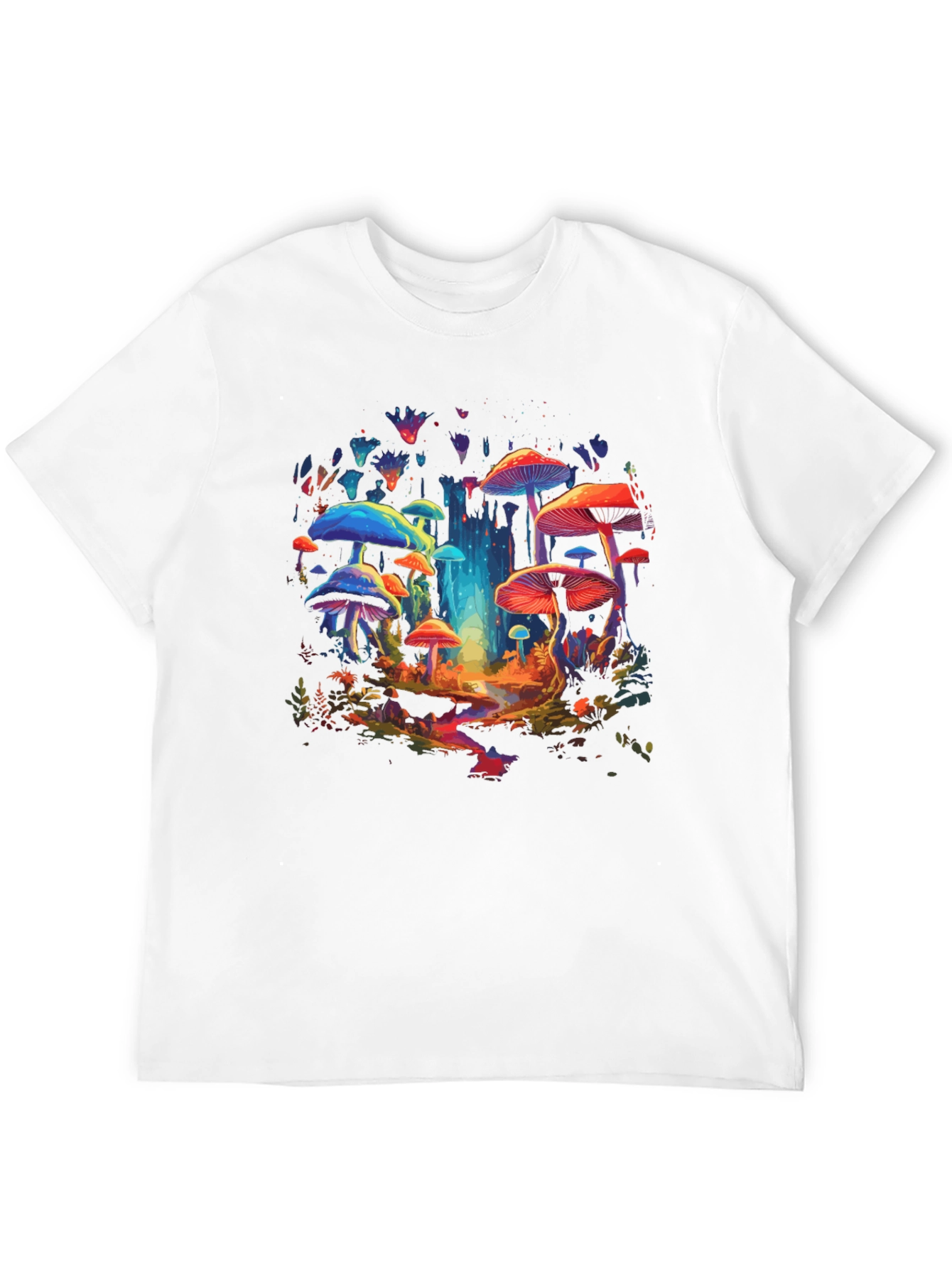 Psychedelic Mushroom T-Shirt - Vibrant Graphic Tee