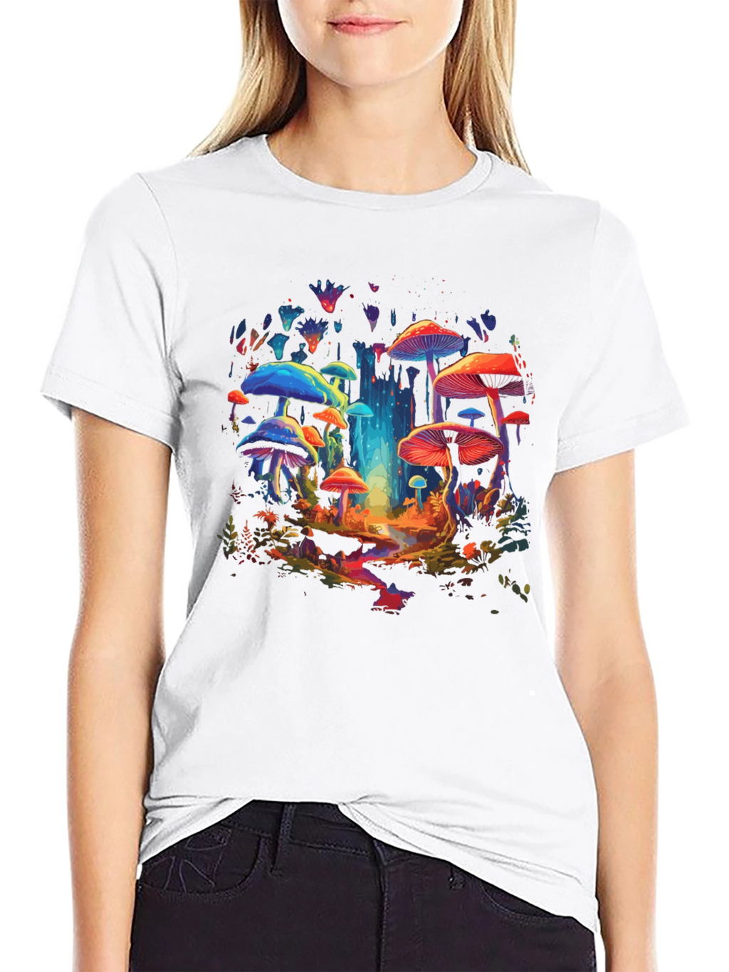 Psychedelic Mushroom T-Shirt - Vibrant Graphic Tee